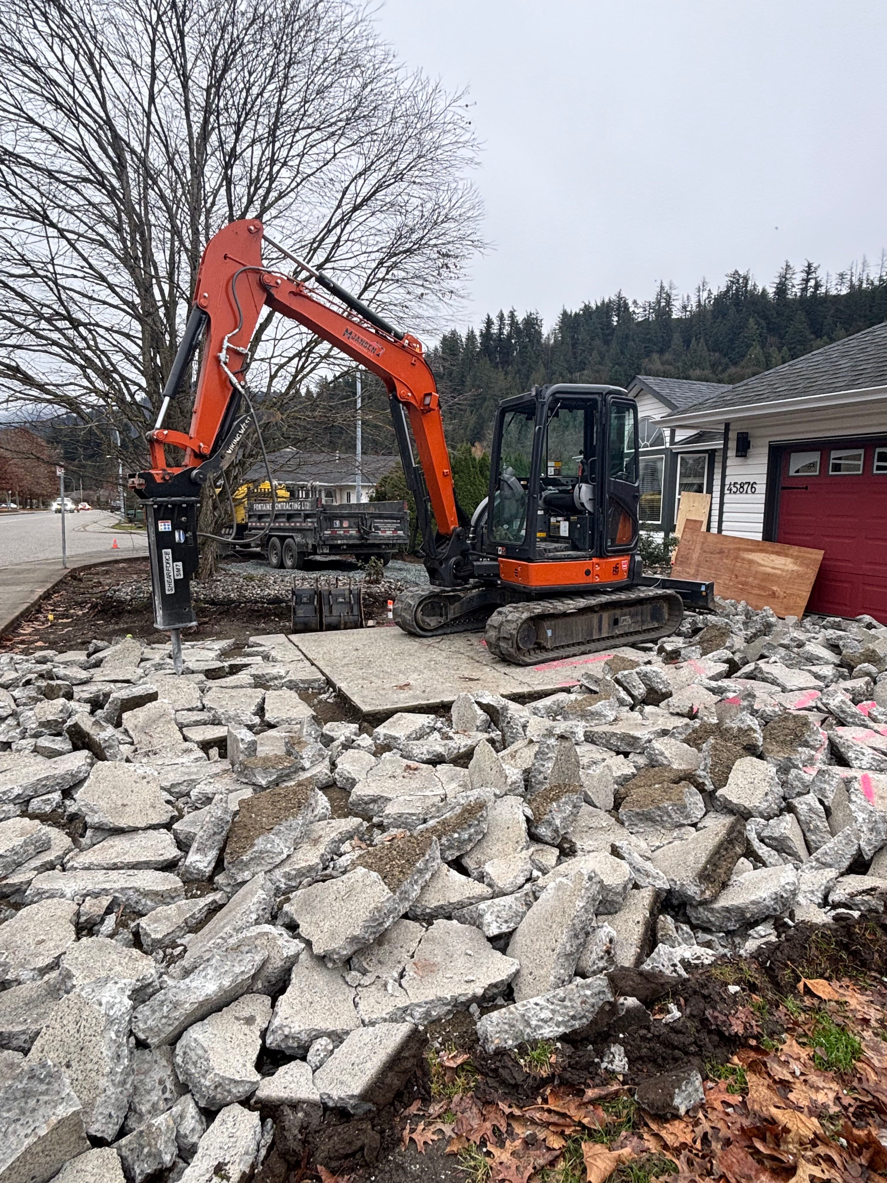Project Concrete Driveway Demolition and Removal in Chilliwack image